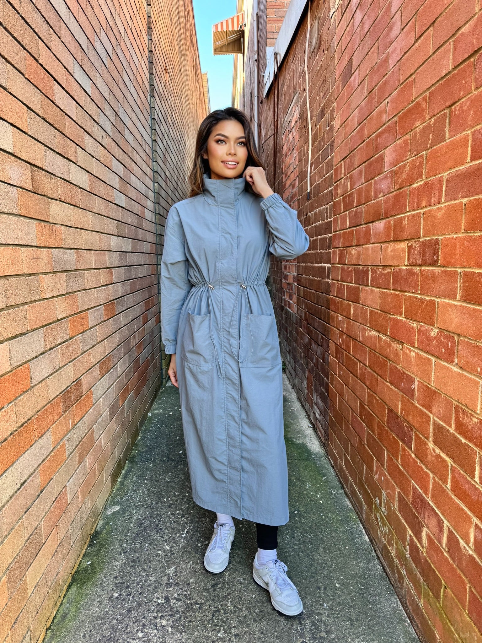 Longline Trench Dress