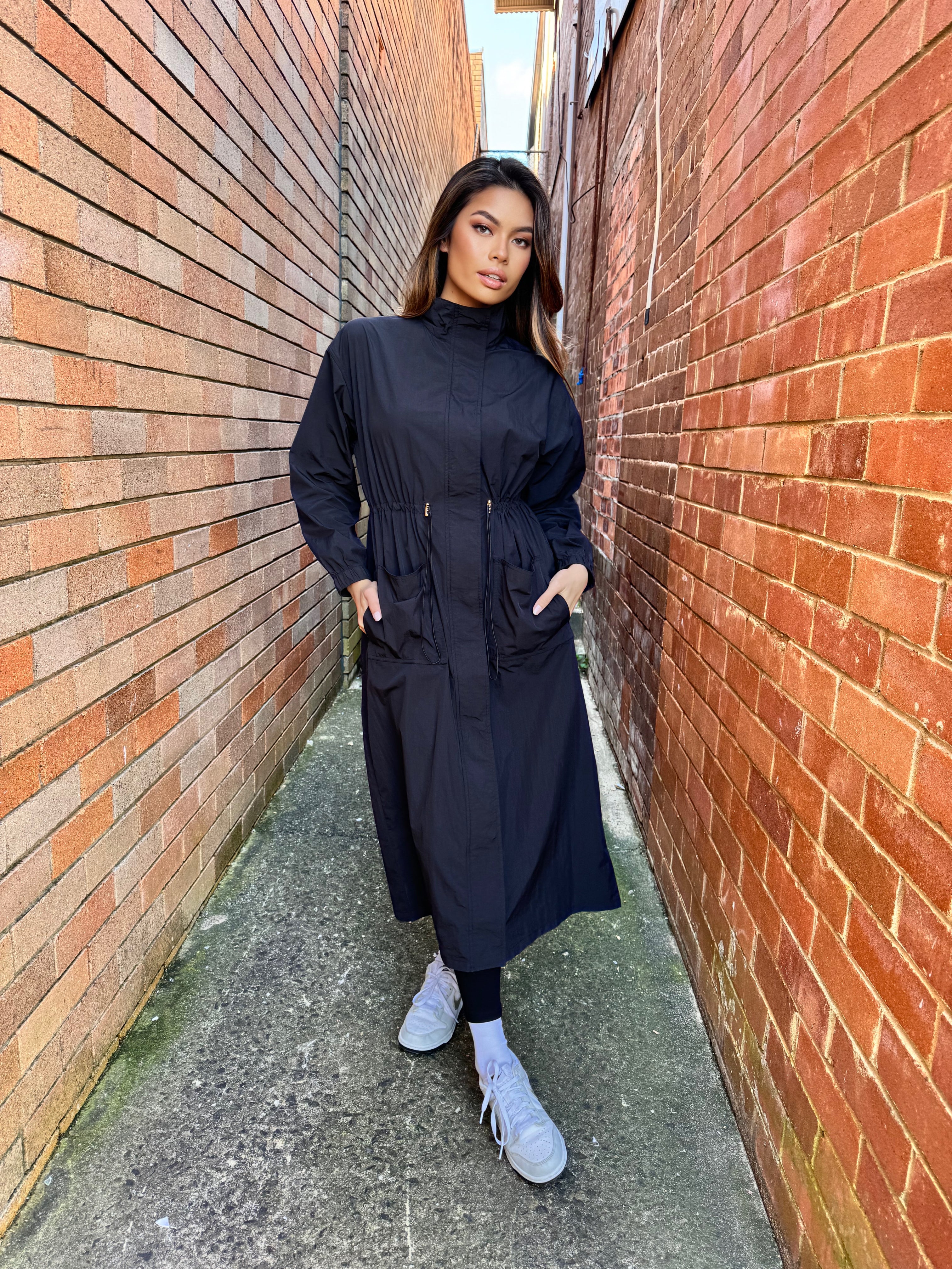 Longline Trench Dress