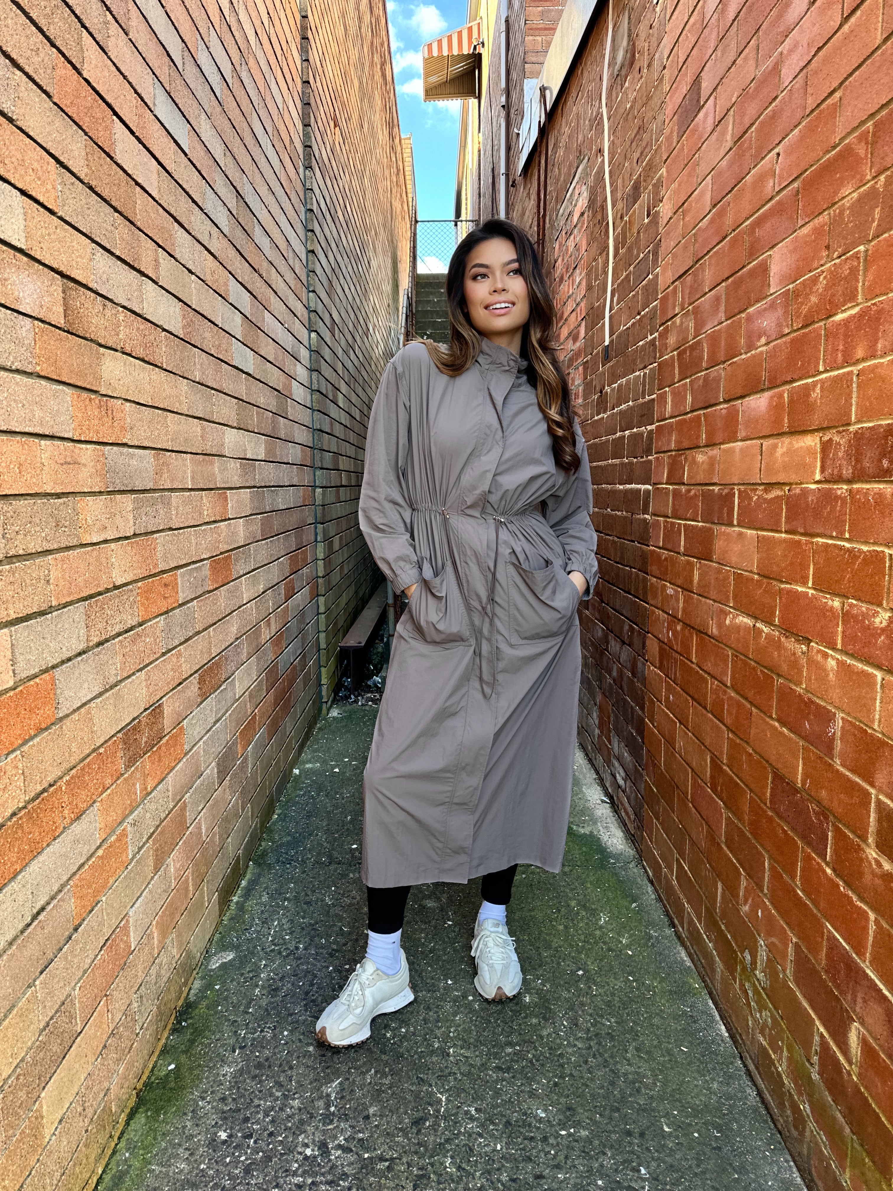 Longline Trench Dress