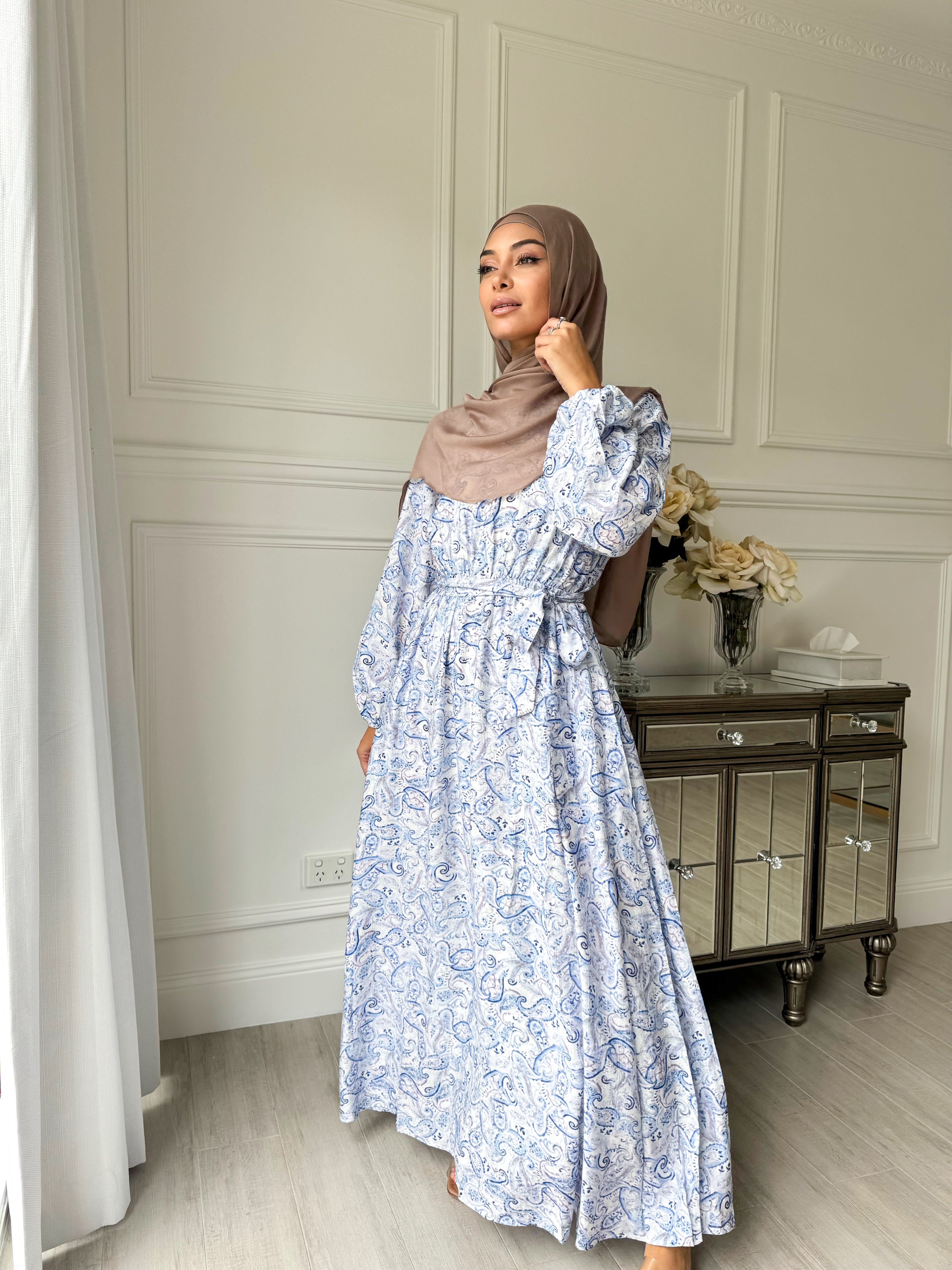 Paisley Blue maxi