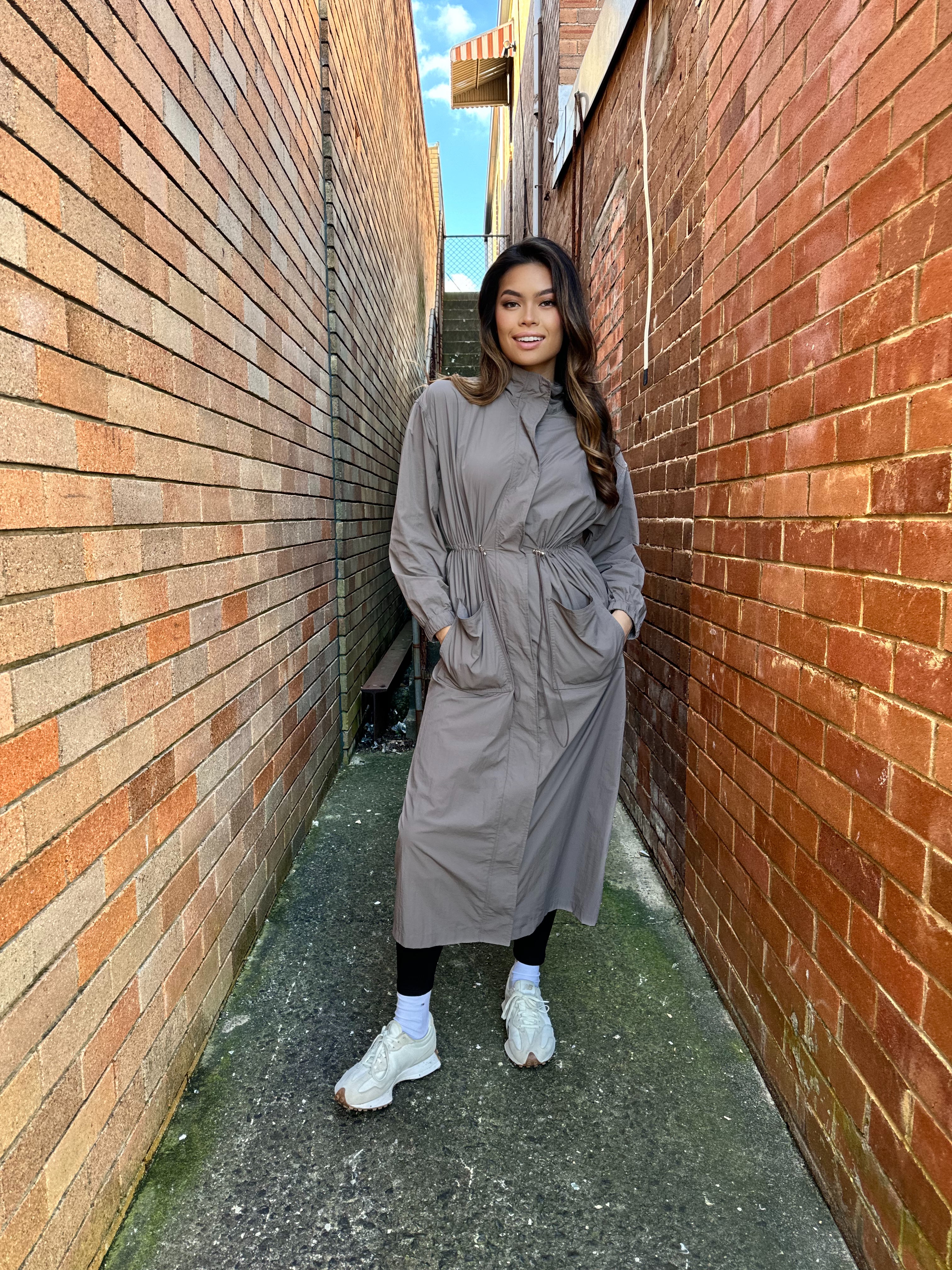 Longline Trench Dress