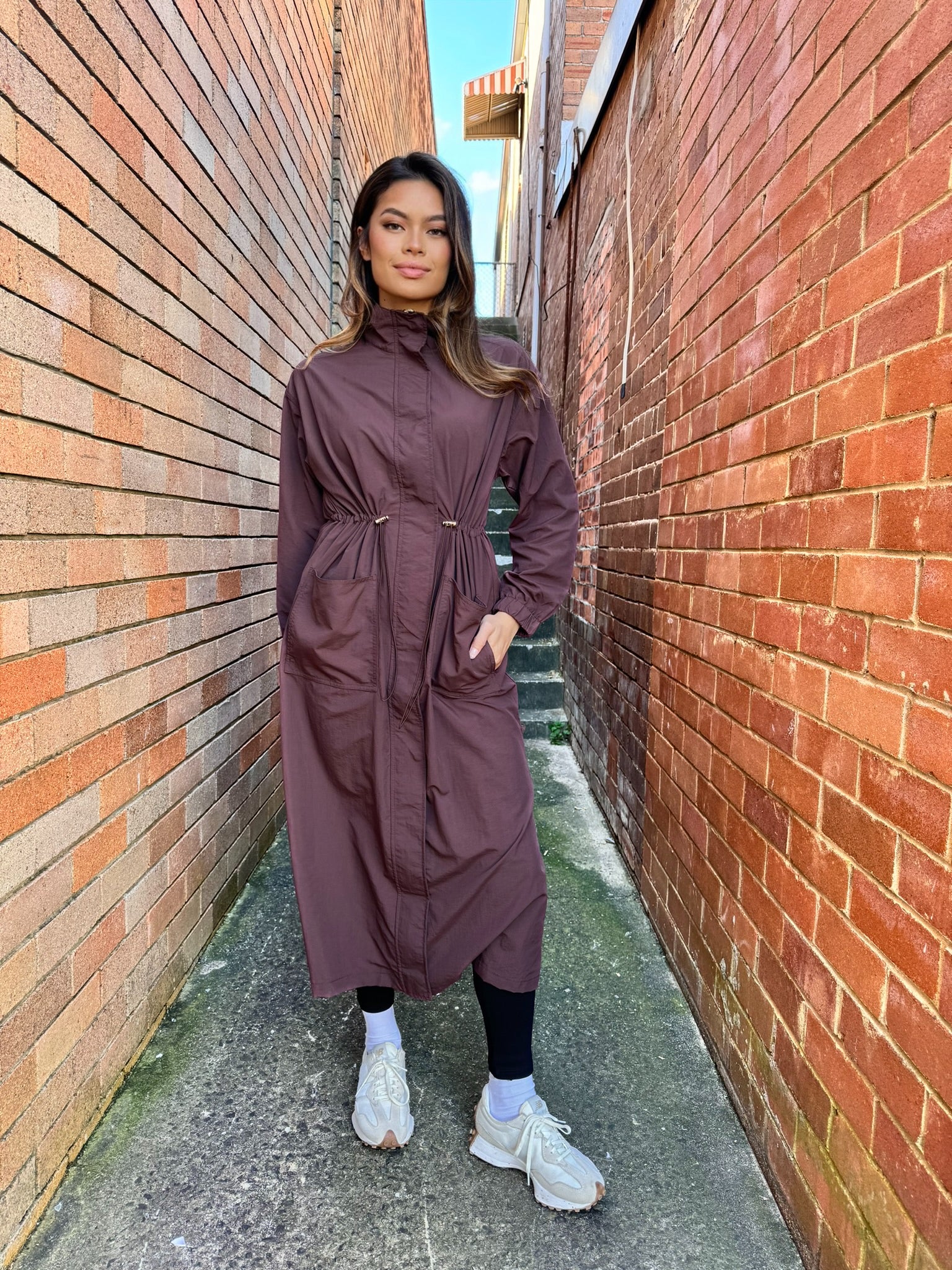 Longline Trench Dress