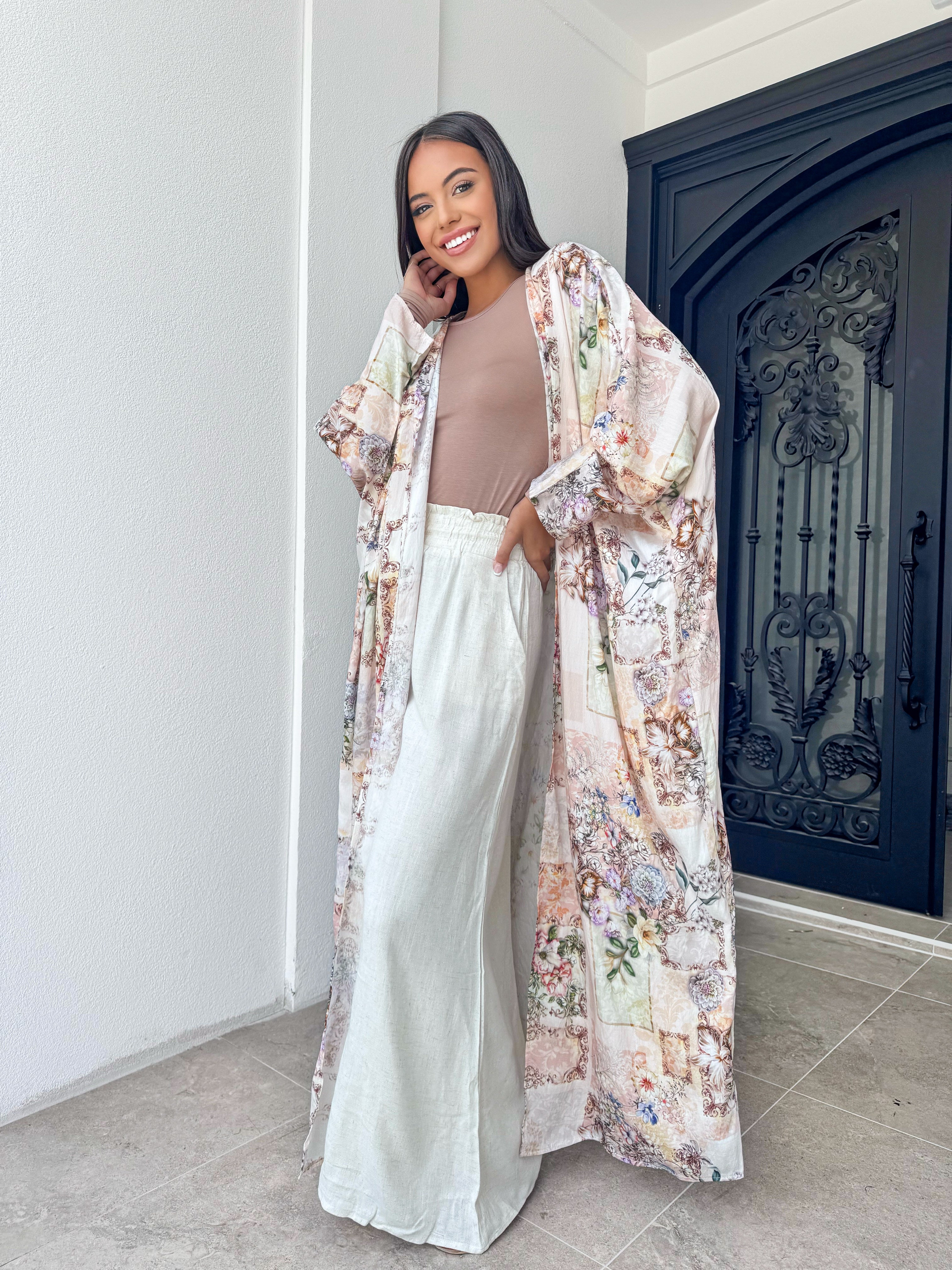 Jasmin pink Kimono