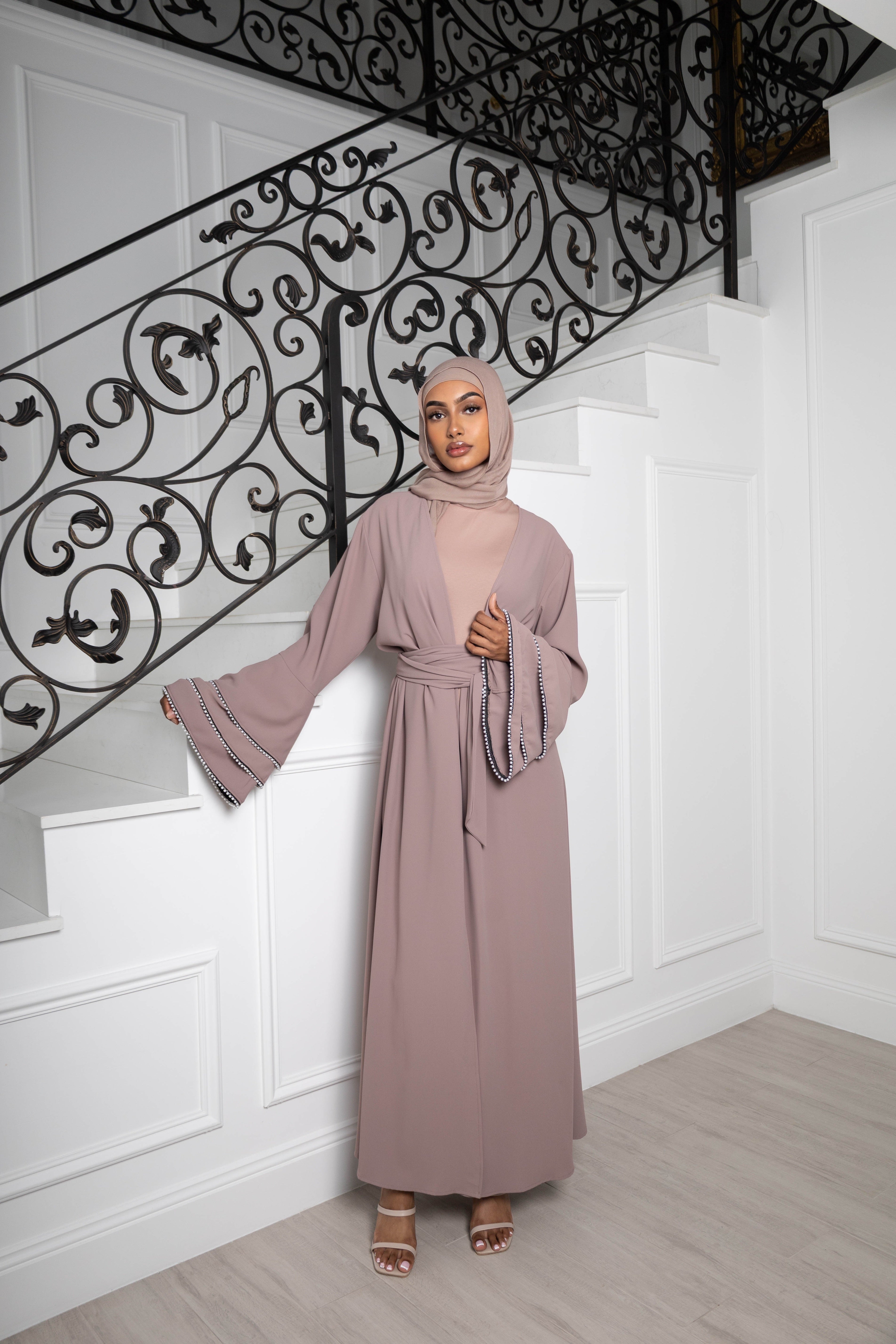 Nadirah Pearl sleeve cape