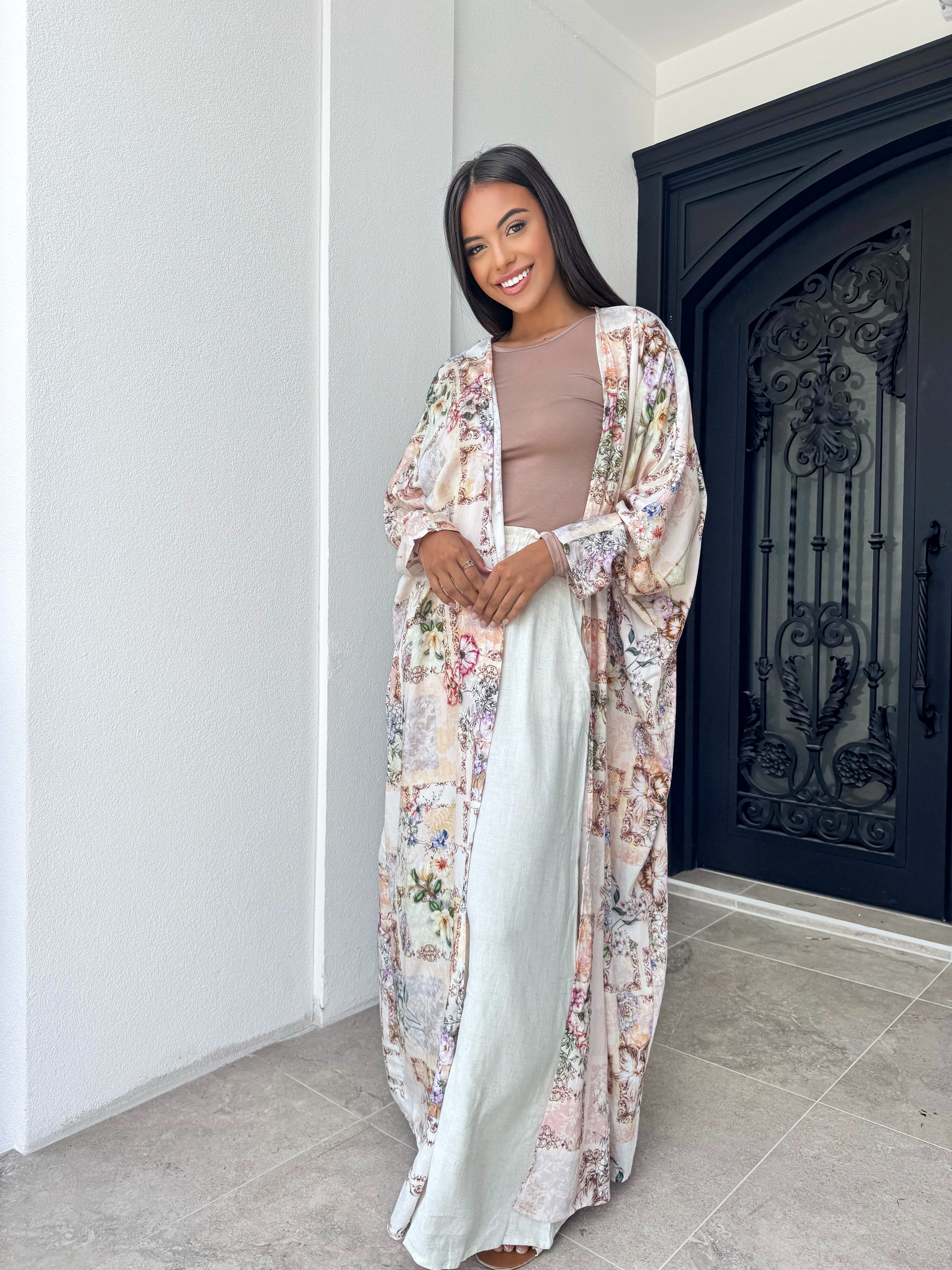 Jasmin pink Kimono