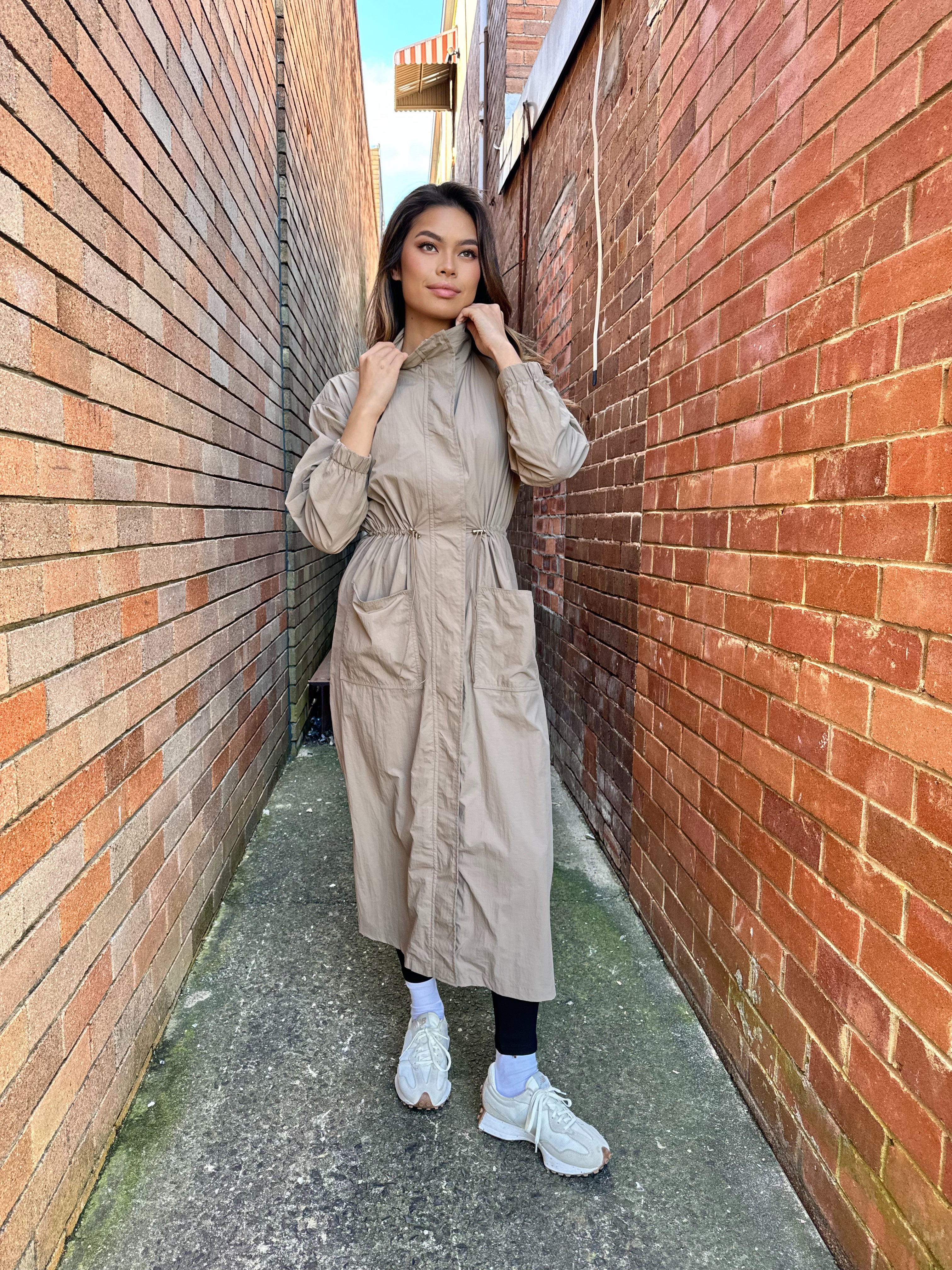 Longline Trench Dress