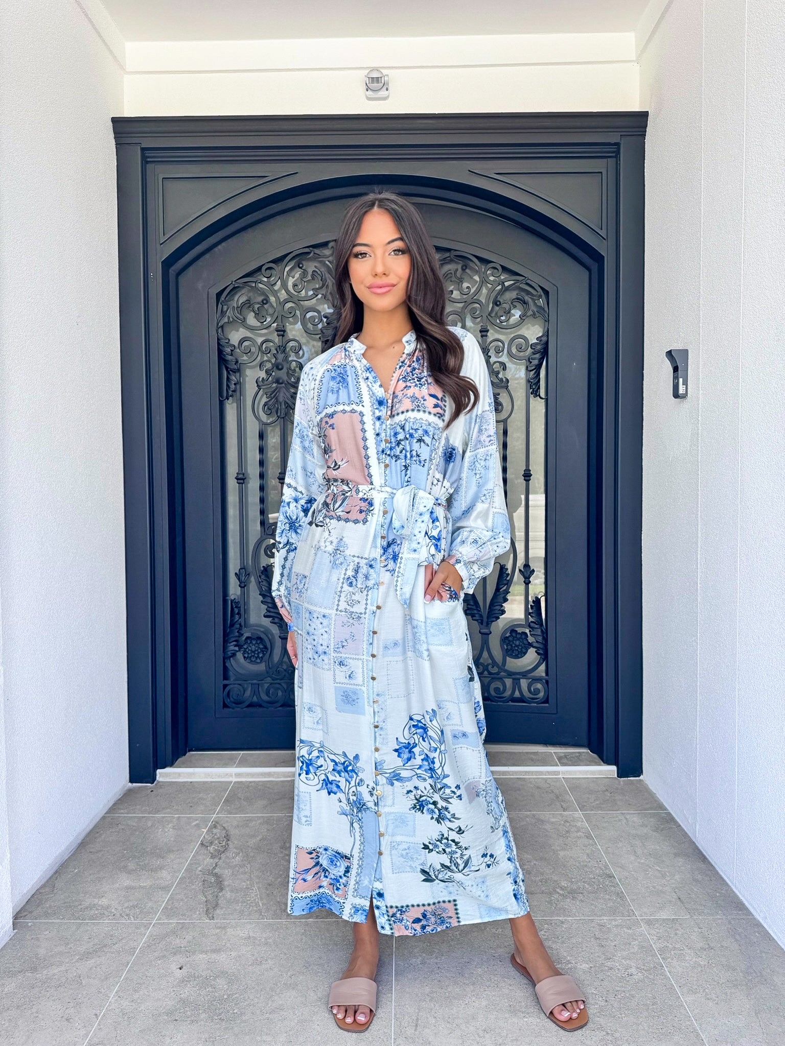 Jasmin Blue print Dress