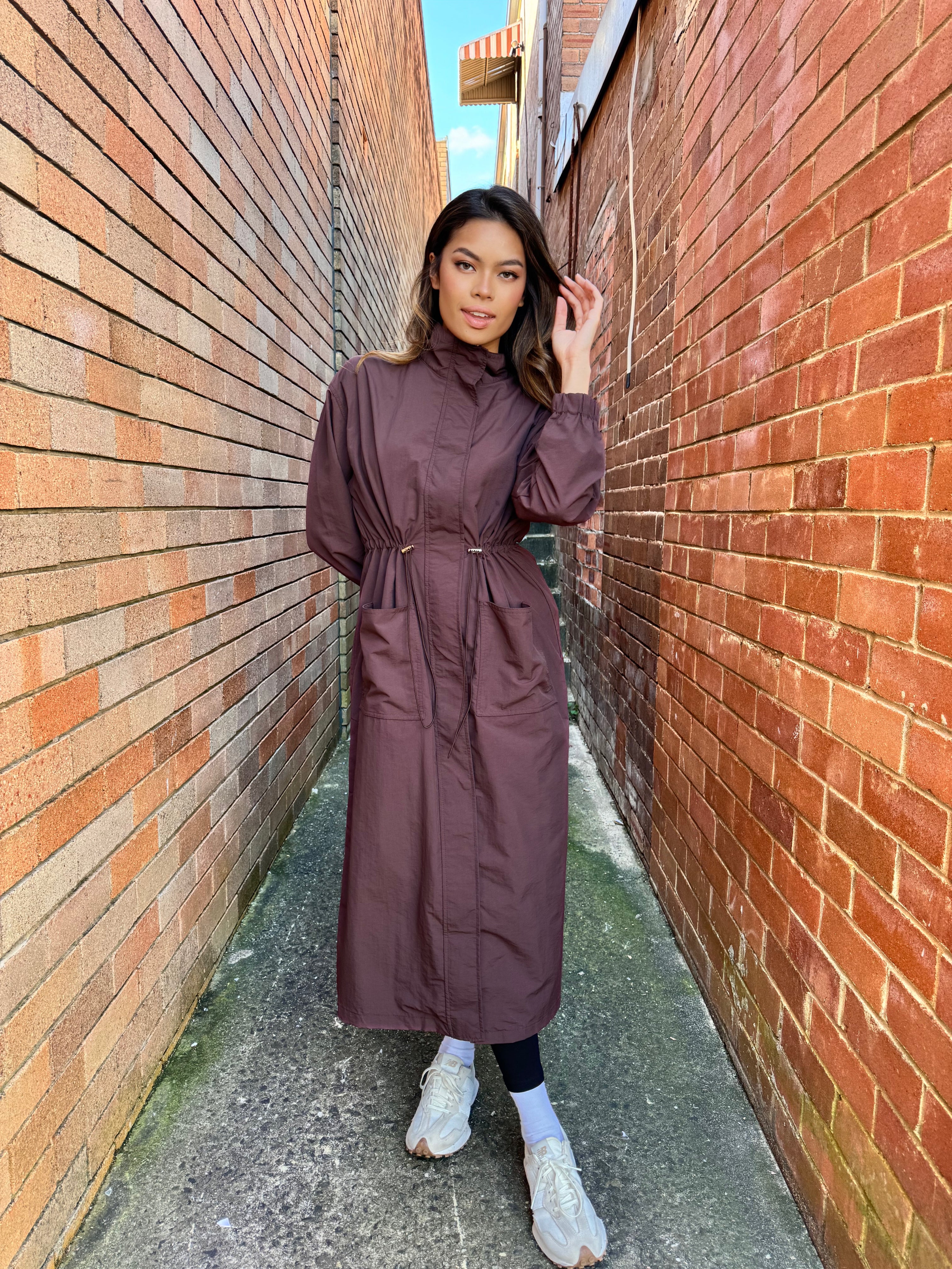 Longline Trench Dress