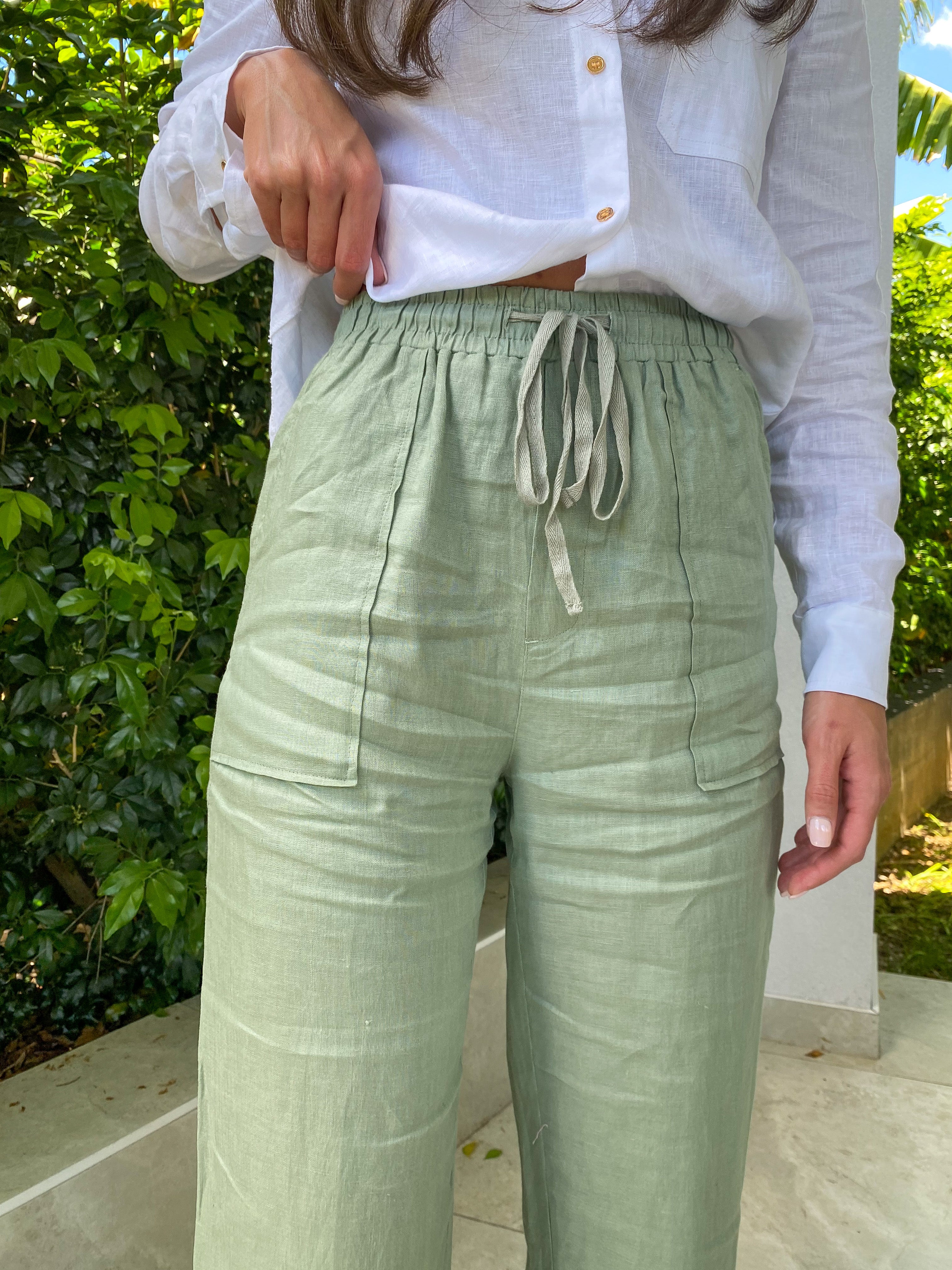 Linen on sale pants online